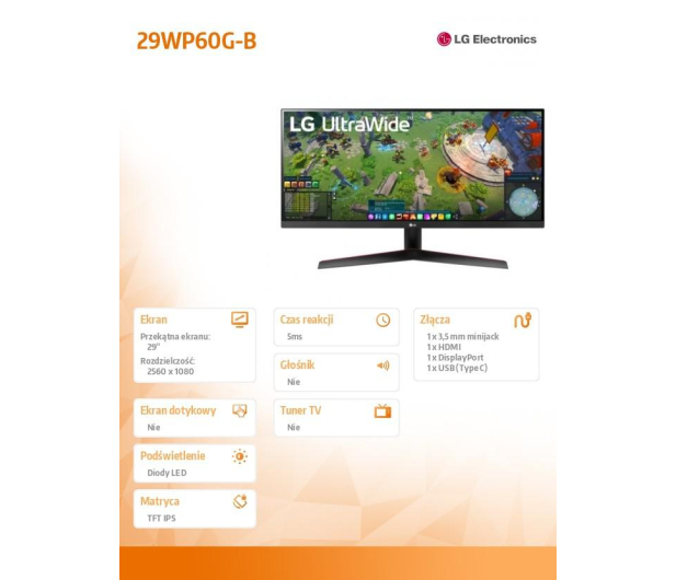 LG UltraWide 29WP60G-B - 643515 - zdjęcie 10